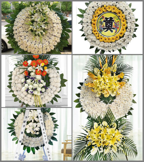 北京门头沟区永定镇白庄子村花圈速递